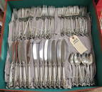 Wallace "Grand Baroque" 48 pc. Sterl. Flatware 57.31 ozt Weight Does Not Include Knives