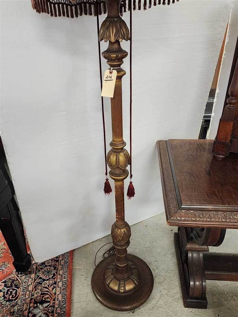 20'S Wooden Floor Lamp 73" (1 of 7)