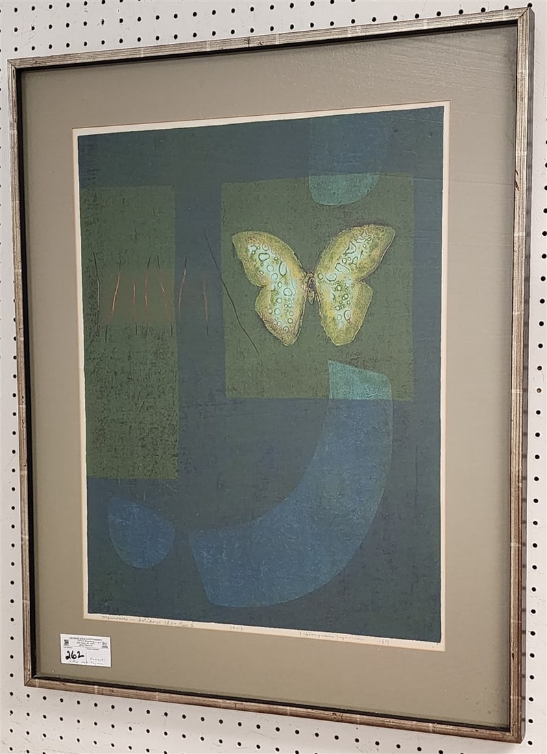 Framed Litho "Memories in Holidays" Pencil Sgnd. Hiroyuki Tajima 24 1/2"H X 18 1/2"W w/ Frame 32" X: Framed Litho "Memories in Holidays" Pencil Sgnd. Hiroyuki Tajima 24 1/2"H X 18 1/2"W w/ Frame 32" X 25 1/2"
