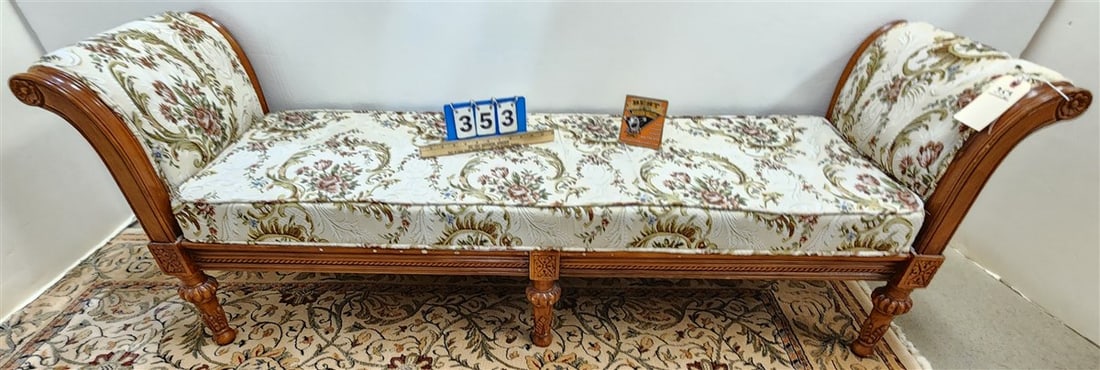 Upols. Bench 24 1/2"H X 5'8"W X 18"D: Upols. Bench 24 1/2"H X 5'8"W X 18"D