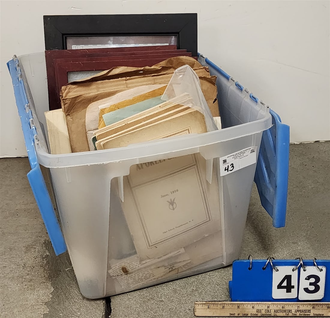 Tub Poughkeepsie Ephemera + 19th C Documents (1 of 6)