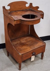 19th C Pine Wash Stand 32"H X 18"W X 15 1/2"D