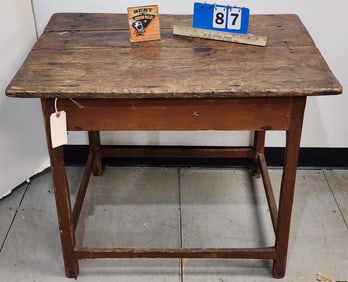18th C Tavern Table Top Desk 17 1/2"H X 24 1/2"W X 18"D