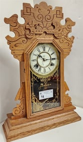 Waterbury Oak Kitchen Clock 22 1/2"H X 15"W X 4 1/2"D