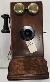 Mahog Wall Phone 20"H X 9"W X 8 1/2"D