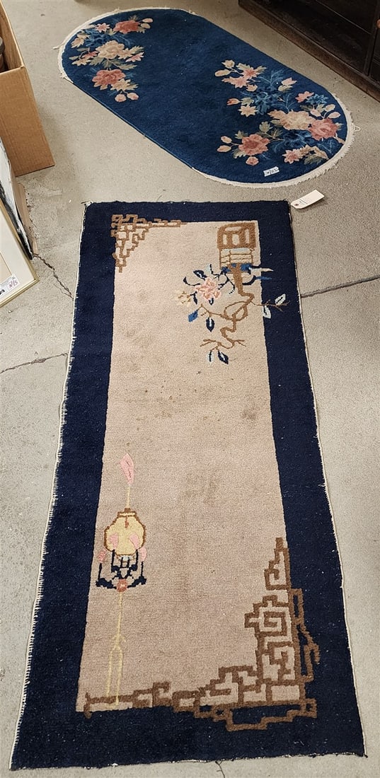 Lot 2 Chinese rugs 2' X 4'8" + 2' X 4' (1 of 4)