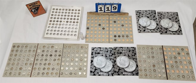 Tub 338 Silver Dimes 7 Liberty, 100 Mercury + 231 Roosevelt