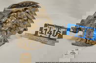 Art Nouveau Bronze Vase Sgnd P. Philppe 1907 W/ Copper Liner 9"H X 12"W X 6"D