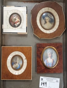 Tray 4 Minis Ptgs 1 3/4" X 1 1/2" W/ Frame 4" X 3 1/2", 2 1/2" X 2" W/ Frame 5 1/2" X 5", 1 3/4" X 1