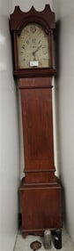 19th C S. Hoodley Plymouth Tall Case Clock 7'2"H X 16 1/2"W X  10 1/2"D