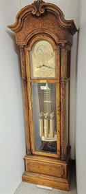 Howard Miller Oak Grandfather Clock 7'H X 25 1/2"W X 16 1/2"D