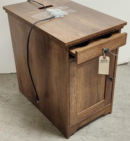 Oak Cabinet W/ Room Heater 23 1/2"H X 15"W X 23 1/2"D