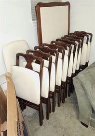 Stakmore Card Table W/ 10 Wooden Folding Chairs