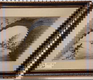 Framed Etching "Island Of Beauty (Fishing In Joinville) France Pencil Sgnd