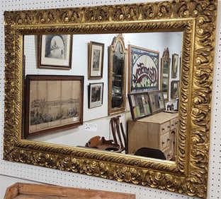 Gilt Framed Mirror 34" X 46"