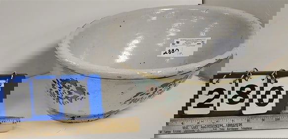 19th C Mixing Bowl 6"H X 13 1/2" Diam