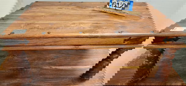 Indo Teak Coffee Table 16 1/2"H X 43 1/2"W X 24"D