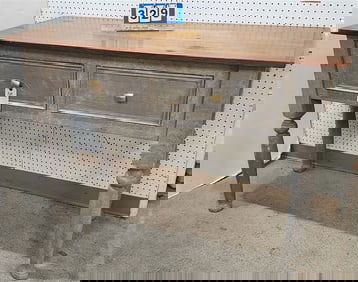 Ptd Base Pine 2 Drawer Sideboard 35 1/2"H X 51"W X 21"D