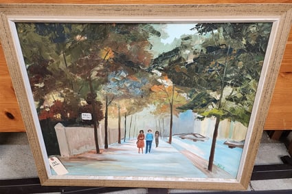 Framed O/B Landscape Val K 23 1/2" X 29 1/2" W/ Frame 27 1/2" X 33 1/2"