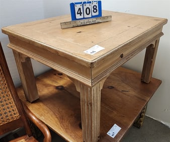 Pine Coffee Table 17"H X 28" Sq