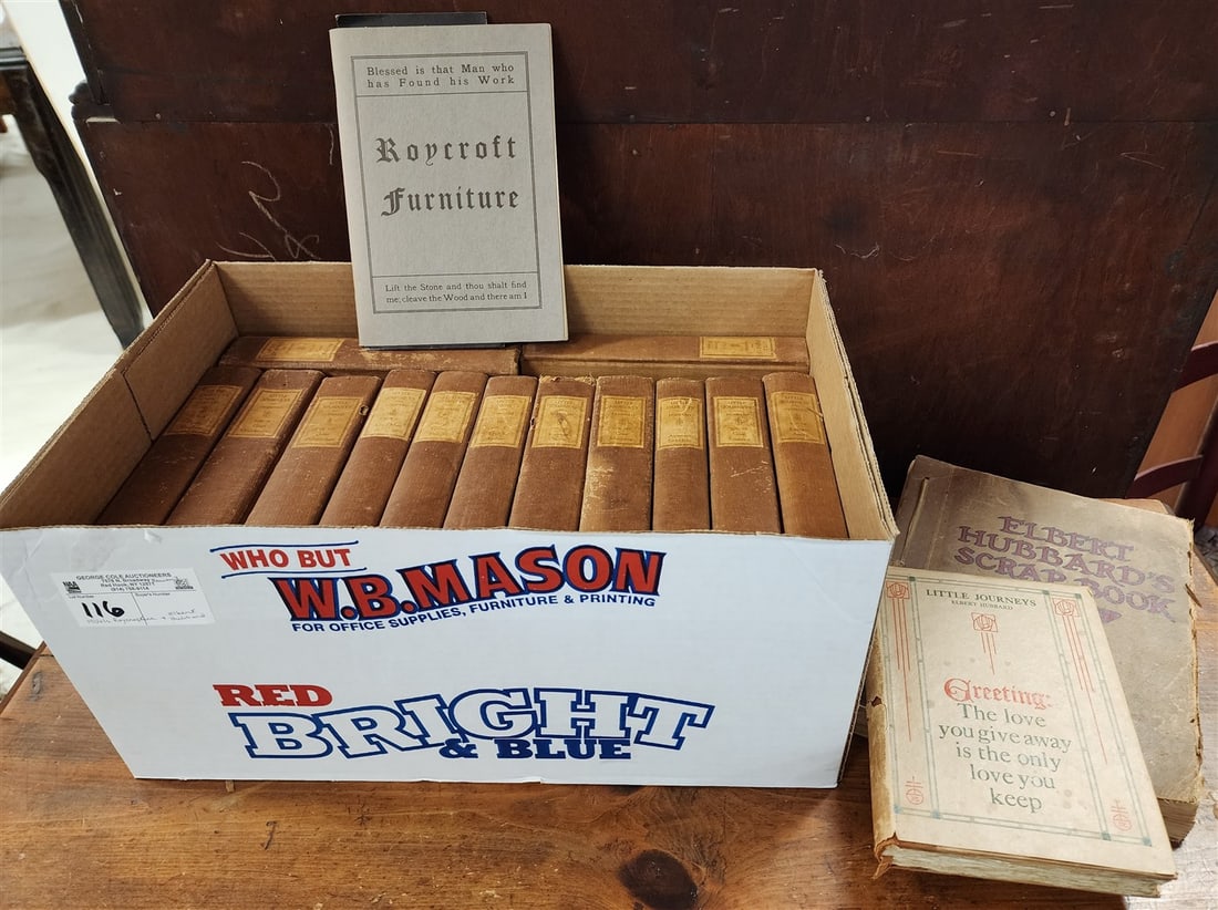 Bx. 14 Vols Little Journeys Memorial Ed. 1916 By Elbert Hubbard + The Roycrofters + Elbert Hubbard's (1 of 4)