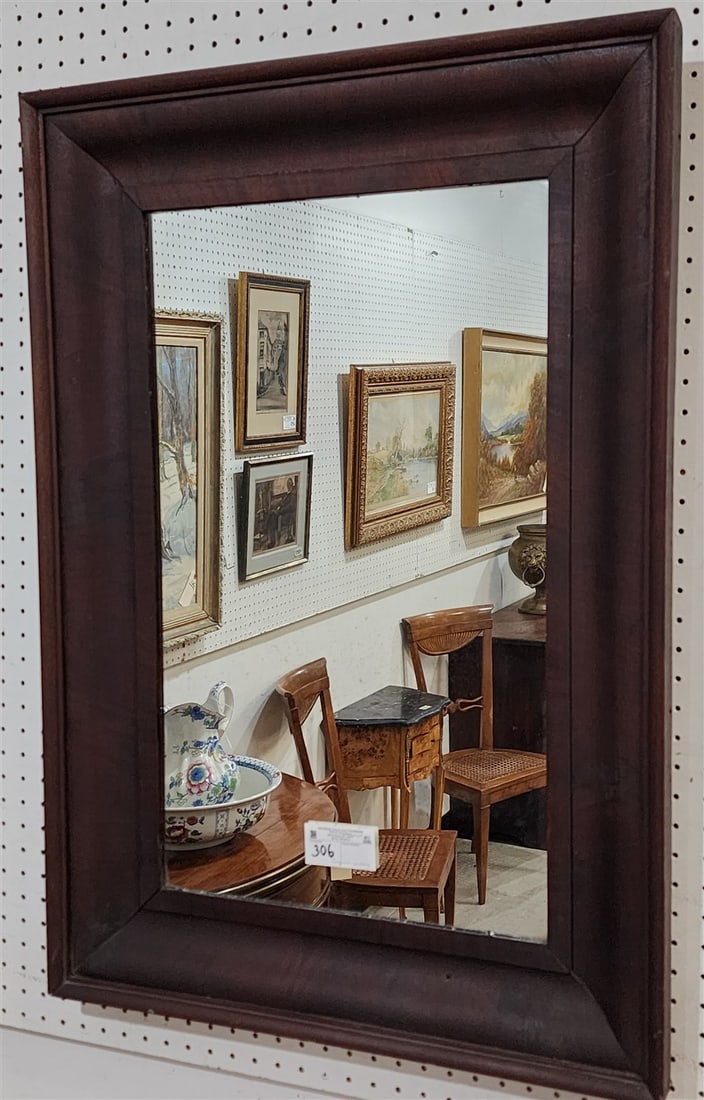 Empire Mahog. Ogee Framed Mirror 35" X 25 1/4": Empire Mahog. Ogee Framed Mirror 35" X 25 1/4"