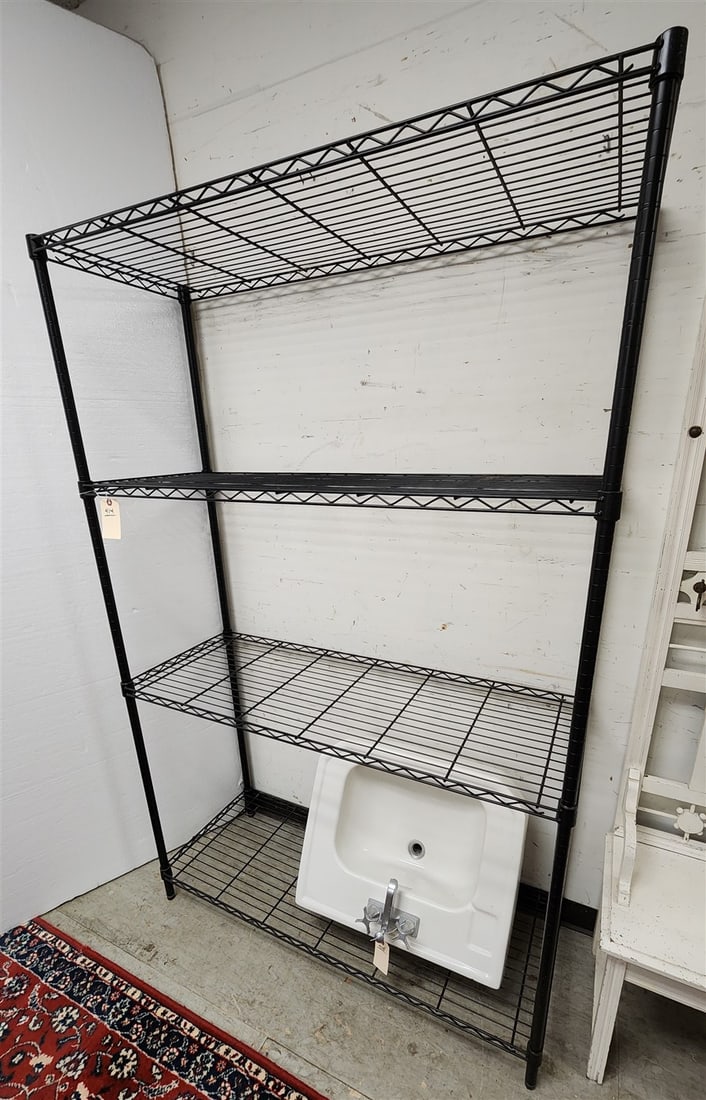 Metal Sensible Storage 4 Tier Shelf 6' H X 4' W X 18" D (1 of 2)