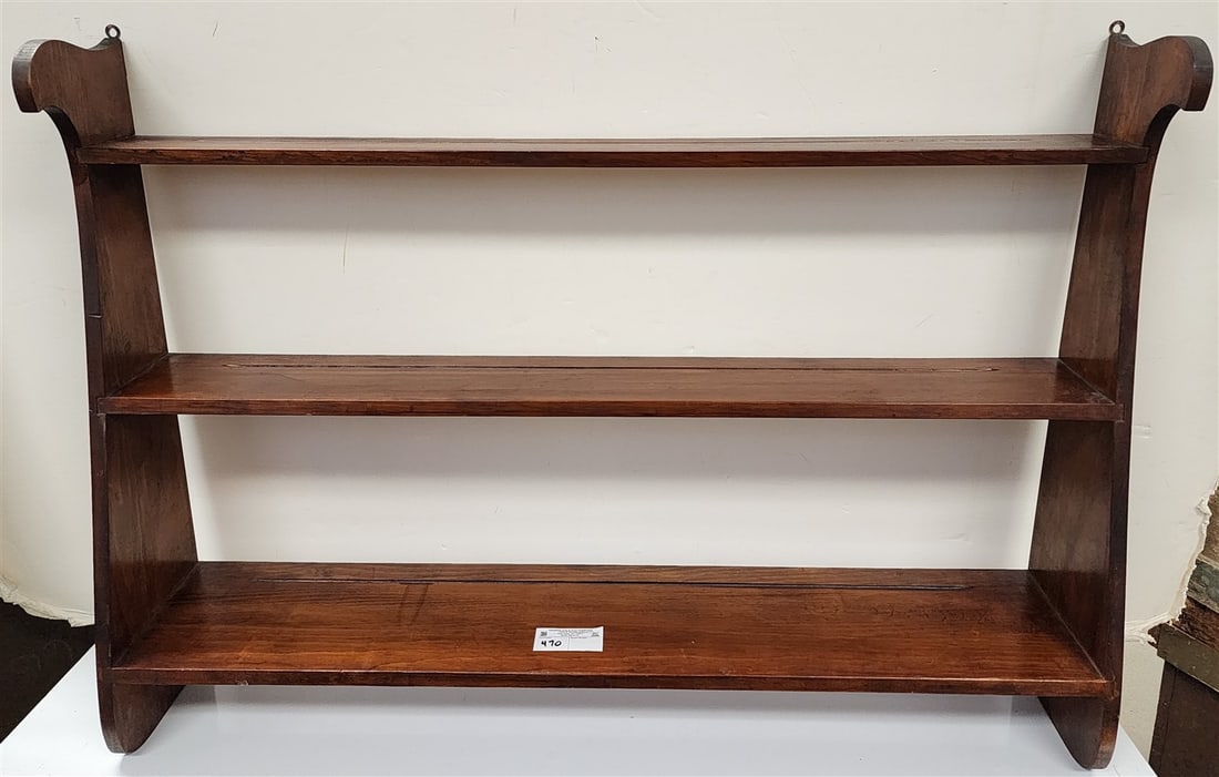 Pine 3 Tier Wall Shelf 29" H X 40" W X 8" D (1 of 3)