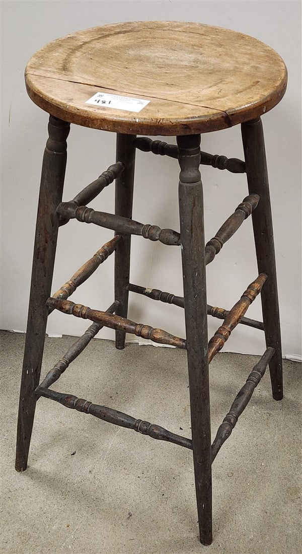 Prim. Stool 29 1/2" X 14" Diam.: Prim. Stool 29 1/2" X 14" Diam.