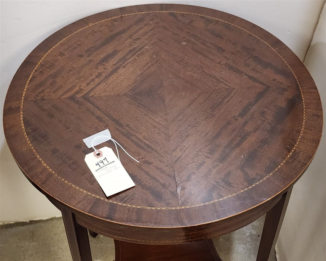Inlaid Magh Stand 28"h x22.5"dia: Inlaid Magh Stand 28"h x22.5"dia