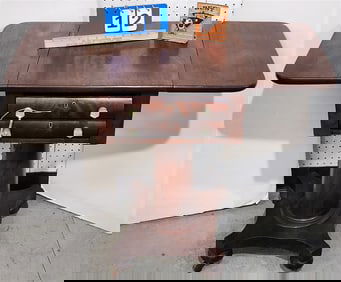 Empire Mahog 2 Drawer Drop Leaf Stand 29" H X 18" W X 17" D