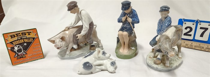 Tray 4 Pc. Royal Copenhagen 848 7 1/2", 722 7", 905 7 1/2" + 683 2 3/4"