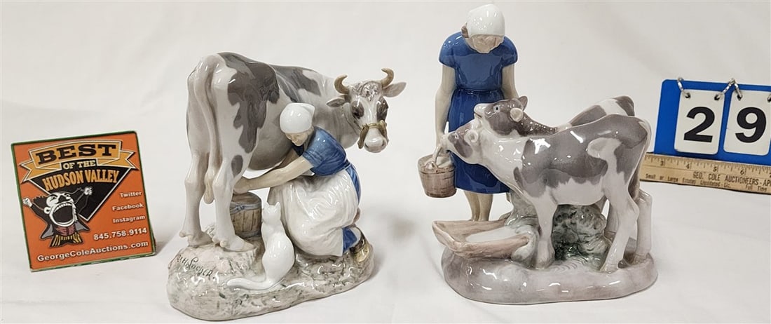 Tray 2 B+G Denmark Groups 2017 7 1/2" + 22705 8 1/2" Both Sgnd Axel Locher: Tray 2 B+G Denmark Groups 2017 7 1/2" + 22705 8 1/2" Both Sgnd Axel Locher