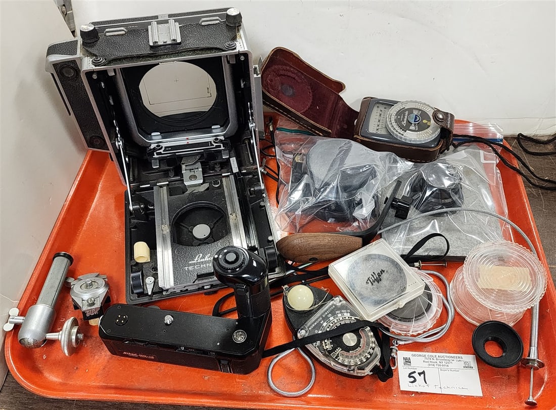 Tray Linhof Technika 4X5 Lg. Format Folding View Camera + Accessories (1 of 3)