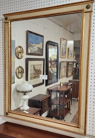 Ptd. + Parcel Gilt Framed Mirror 41" X 33 1/2"