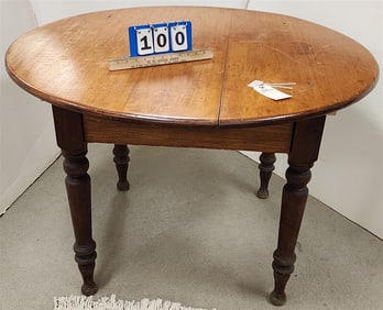 19th C Pine Table 29" H X 44" Diam.