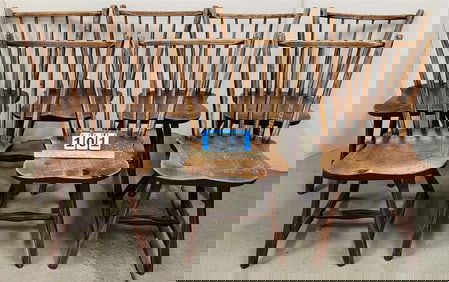 Set 7 Vintage Hunt Furn Co. Chairs