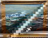 Framed O/B Seascape Sgnd Emile A. Gruppe 24" X 30" w/Frame 29" X 35"