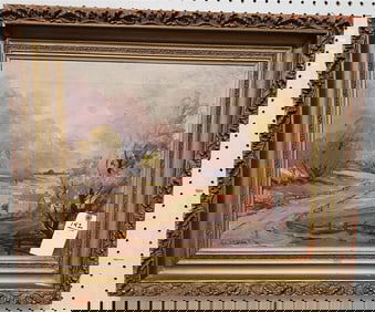 Framed O/C Landscape Sgnd John F. Carlson 16" X 20" w/Frame 22" X 26"