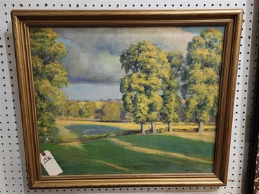Framed O/C Landscape Sgnd Emile A. Gruppe 20" X 24" w/Frame 23 1/2" X 27 1/2"