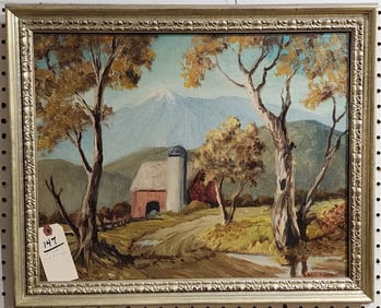 Framed O/B Landscape Sgnd Emile A. Gruppe 16" X 20" w/Frame 19" X 23"