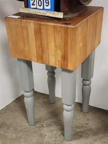 Butcher Block 34" H X 18" Sq.