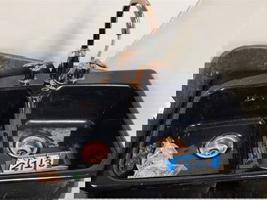 Kohler Cast Iron Black Enamel Double Sink 8 1/2" H X 33" W X 22" D