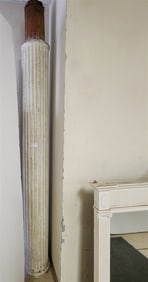 19th C Fluted Column 9' H X 13" Diam.