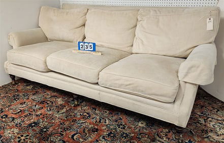 Uphols. Sofa 35" H X 7'4" W X 24" D
