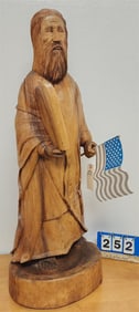 Hand Carved Patriotic Moses 3'