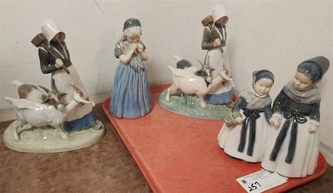 Tray 4 Pc. Royal Copenhagen 2- 694, 1316 + 1323