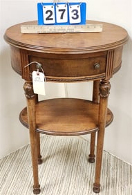 Walnut 1 Drawer Stand 30" H X 18 1/2" W X 13 1/2" D