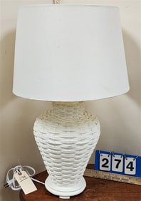 Wicker Table Lamp