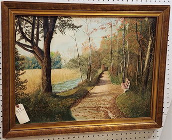 Framed O/C Landscape Sgnd Heidie 20 1/2" X 27 1/2" w/Frame 25" X 32"
